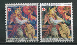 24740 FRANCE N°2392° 2F20+50c. Retable D'Issenheim : Dominante Bleu + Normal (non Inclus) 1985  TB - Used Stamps