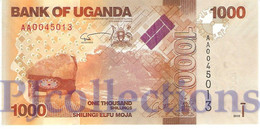 UGANDA 1000 SHILLINGS 2010 PICK 49a UNC PREFIX "AA" - Oeganda