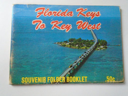 D193565 CPM AK  Postcard  - FOLDER Booklet    FLORIDA KEYS  To KEY WEST  Divers Bahia Honda Shrimp Fleet - Key West & The Keys