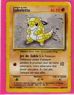 Carte Pokemon Francaise Set De Base Wizards 62/102 Sabelette 40pv En L'etat - Wizards