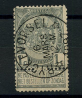 BELGIQUE - COB 53 - 1C GRIS RELAIS A ETOIILES RYCKEVORSEL - 1893-1900 Fine Barbe