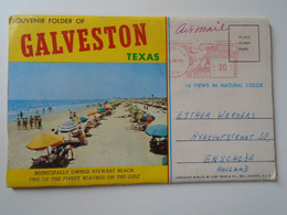 D193566 CPM AK  Postcard  - FOLDER Booklet  Leporello  GALVESTON 1957  TEXAS - Galveston