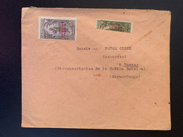 Colonies Françaises Lettre Congo 21 Avril 1926 Demi Timbre Du No 96 Et Entier No 82 De Ouesso - Covers & Documents