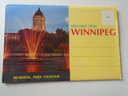D193567 CPM AK  Postcard  - FOLDER Booklet  Leporello  -WINNIPED  Manitoba Canada - Winnipeg
