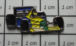 811g Pin's Pins / Beau Et Rare / SPORTS / AUTO F1 FORMULE 1 BENETTON JAUNE BLEUE ET VERTE - Automovilismo - F1