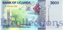 UGANDA 2000 SHILLINGS 2010 PICK 50a UNC - Uganda