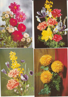 4 CARTES POSTALES   FLEURS    NON ECRITE   FL 118 - Flowers