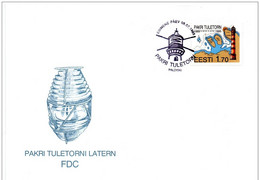 Estonia, ESTLAND  1995 Stamp Pakri SEA Lighthouse YT 265 - MI 256   FDC - Estland