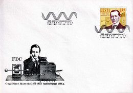 Centenary Marconi Patented Wireless Telegraph 1996 Estonia MNH Stamp Mi 280 FDC - Estland