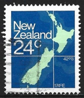 New Zealand 1982. Scott #649 (U) Map  *Complete Issue* - Used Stamps