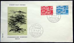 Iceland 1969  NORDEN   Minr.426-27  FDC    ( Lot 4194 ) FOGHS COVER - FDC