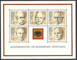Deutschland, 1982,  Block 18, Mi.-Nr. 1156-1160, **postfrisch - 1981-1990