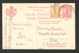 KINGDOM ROMANIA TO AUSTRIA  - POSTCARD - STATIONERY - 1925. - Other & Unclassified