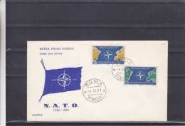 OTAN - Italie - Lettre FDC De1959 - OTAN