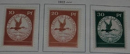 DEUTSCHES REICH 1912 -- Ank F1 Bis F3 * Ungestempelt, Marken Mit Falz, Siehe Bilder ... - Unused Stamps