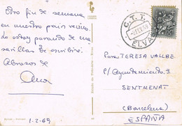 48729. Postal ELVAS (Portugal) 1969. Vistas Varias De La Poblacion - Brieven En Documenten