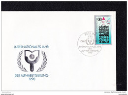 DDR: FDC-Brief Mit ABC-Marke SoSt. BERLIN 1085 Vom 24.7.90  Knr: 3353 - Briefe U. Dokumente