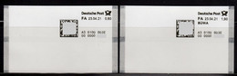 Deutschland Bund Test Poststation Nr. 003E ATM Satz Ohne / Mit Zudruck BÜWA Xx Automatenmarken Selbstklebend Matrixcode - Automatenmarken
