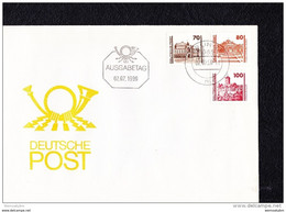 DDR: FDC-Brief Mit Ausgabe Deutsche Post Vom 2.7.90  Knr: 3348, 3349, 3350 - Briefe U. Dokumente