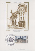Carte Maximum  - EUROPA  - Bâtiment Postal : MACON (1912) Et CERIZAY (1988) - Strasbourg - 1990-1999