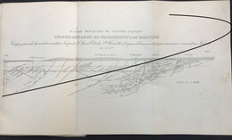 1905 Expo De Liège - Planche Charbon Charbonnages De Mariemont Et Bascoup Coupe - Other Plans