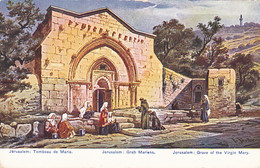 CPA ILLUSTRATION, SIGNED, FRIEDRICH PERLBERG- JERUSALEM TOMB OF VIRGIN MARY - Perlberg, F.