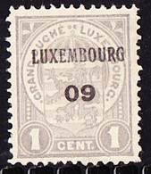 Luxembourg 1909 Prifix Nr. 61 - Vorausentwertungen