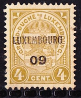 Luxembourg 1909 Prifix Nr. 63 - Prematasellados