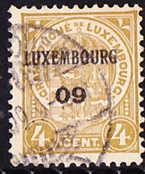 Luxembourg 1909 Prifix Nr. 63 Gestempeld - Préoblitérés