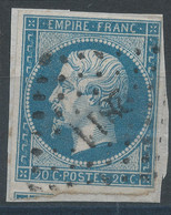 Lot N°73423  N°14B/Fragment, Oblitéré PC 2811 Sarreguemines, Moselle (55), Indice 3 - 1853-1860 Napoléon III.
