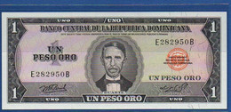 DOMINICAN REPUBLIC - P.108 – 1 Peso Oro 1977 UNC, Serie E 282950 B - Dominicana
