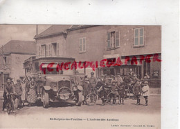 87 - SAINT SULPICE LES FEUILLES- ST SULPICE LES FEUILLES- L' ARRIVEE DE L' AUTOBUS- LEROY EDITEUR CLICHE H. EBERS  RARE - Saint Sulpice Les Feuilles