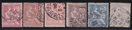 France   .   Y&T   .     124/128    .       O    .   Oblitéré - Usati