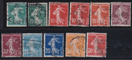 France   .   Y&T   .    11 Timbres    .       O    .   Oblitéré - Used Stamps
