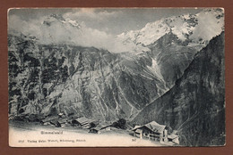 Delcampe - (RECTO / VERSO) GIMMELWALD - N° 3747 - VERLAG GEBR. WEHRLI - BEAU TIMBRE ET CACHET DE BELGIQUE - CPA PRECURSEUR - Wald