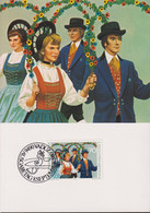 1980 Liechtenstein MC 15, Mi:LI 755, Yt:LI 696, Zum:LI 693, Trachten, Volkstanzgruppe Schellenberg - Costumes