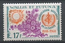 WALLIS FUTUNA 1968 N° 172 ** Neuf MNH Superbe C 7,50 € OMS Organisation Mondiale Santé Médecine Medicine Fleurs - Unused Stamps