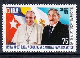 2015 Cuba Pope Francis Complete Set Of 1 MNH - Unused Stamps