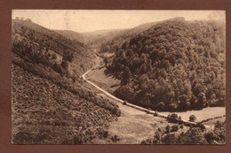 (RECTO / VERSO) LA ROCHE EN ARDENNE EN 1934 - VALLEE DES TOMBES - BEAU TIMBRE ET CACHET - CPA - La-Roche-en-Ardenne