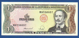 DOMINICAN REPUBLIC - P.126c – 1 Peso Oro 1988 UNC, Serie M 875605 T - Dominicana