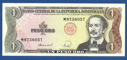 DOMINICAN REPUBLIC - P.126c – 1 Peso Oro 1988 UNC, Serie M 875605 T - Dominicaine