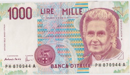 1000 Lire Montessori 3 10 1990 - 1000 Lire