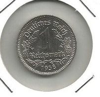 Gh2 Germany 1 Reichsmark 1938. A High Grade - 1 Reichsmark