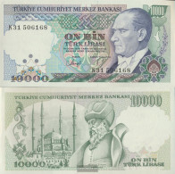 Turkey Pick-number: 200 Uncirculated 1989 10.000 Lira - Turquie