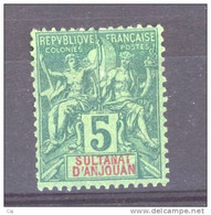 Anjouan  :  Yv  4  * - Unused Stamps