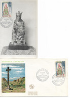 PM199/ Andorre Fr  1er Jour +  C. M. TP 172 Croix-Rouge - Storia Postale