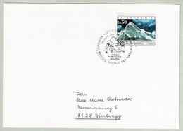 UNO Genève 1992, Brief Ersttag Parc National Sagarmatha Népal Genève - Hinteregg, UNESCO Welterbe / Patrimoine - Autres & Non Classés