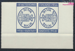 Finnland 457K Kehrdruck-Paar (kompl.Ausg.) Postfrisch 1956 100 Jahre Finnische Briefmarken (9953116 - Unused Stamps