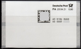 Deutschland Bund Test Poststation Nr. 008D ATM 0,80 Postfrisch Automatenmarken Selbstklebend Matrixcode - Automatenmarken