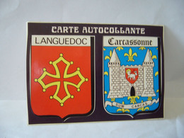 CARTE AUTOCOLLANTE LANGUEDOC CARCASSONNE CPM ADHESIF ADHESIVO ADHESIVE SELBSTKLEBEND - Carcassonne